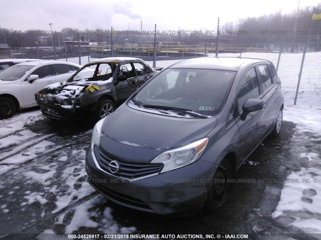 3N1CE2CPXGL406497 - 2016 NISSAN VERSA NOTE S/S PLUS/SV/SL/SR GRAY photo 2