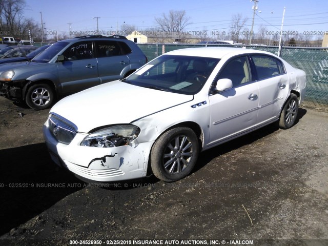 1G4HD57M79U116407 - 2009 BUICK LUCERNE CXL WHITE photo 2