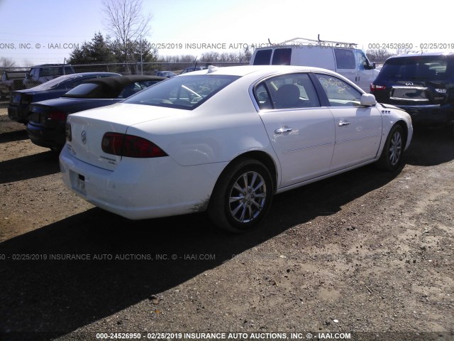 1G4HD57M79U116407 - 2009 BUICK LUCERNE CXL WHITE photo 4