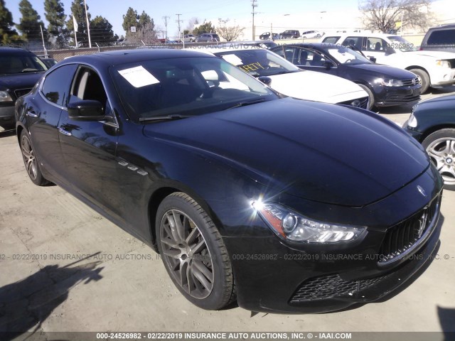 ZAM57XSA3F1146326 - 2015 MASERATI GHIBLI BLACK photo 1