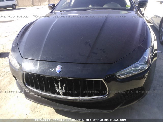 ZAM57XSA3F1146326 - 2015 MASERATI GHIBLI BLACK photo 6