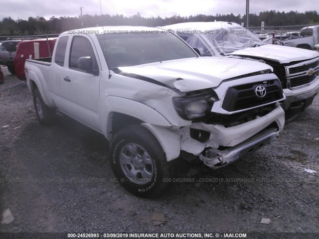 5TFUU4EN1FX137062 - 2015 TOYOTA TACOMA ACCESS CAB/TRD PRO WHITE photo 1