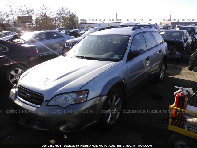 4S4BP61C467347620 - 2006 SUBARU LEGACY OUTBACK 2.5I SILVER photo 2