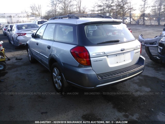 4S4BP61C467347620 - 2006 SUBARU LEGACY OUTBACK 2.5I SILVER photo 3