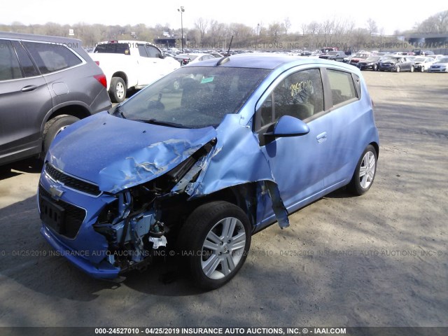 KL8CA6S97FC739245 - 2015 CHEVROLET SPARK LS BLUE photo 2