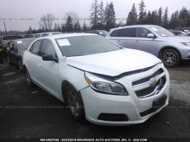 1G11B5SA7DF264426 - 2013 CHEVROLET MALIBU LS WHITE photo 1