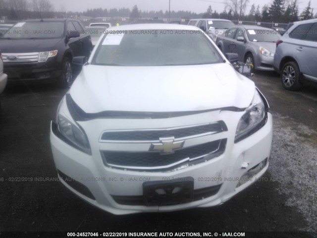 1G11B5SA7DF264426 - 2013 CHEVROLET MALIBU LS WHITE photo 6