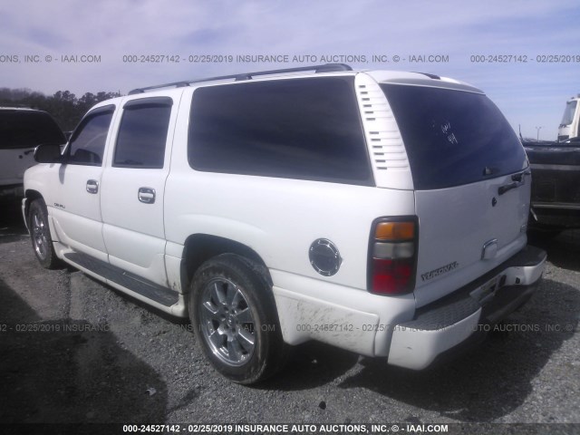 1GKFK66UX5J235609 - 2005 GMC YUKON XL DENALI WHITE photo 3