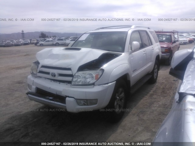 JTEZU14R248019257 - 2004 TOYOTA 4RUNNER SR5/SPORT WHITE photo 2