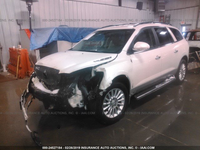 5GAKVCED4CJ216117 - 2012 BUICK ENCLAVE WHITE photo 2