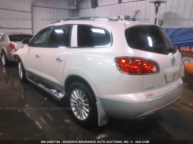 5GAKVCED4CJ216117 - 2012 BUICK ENCLAVE WHITE photo 3