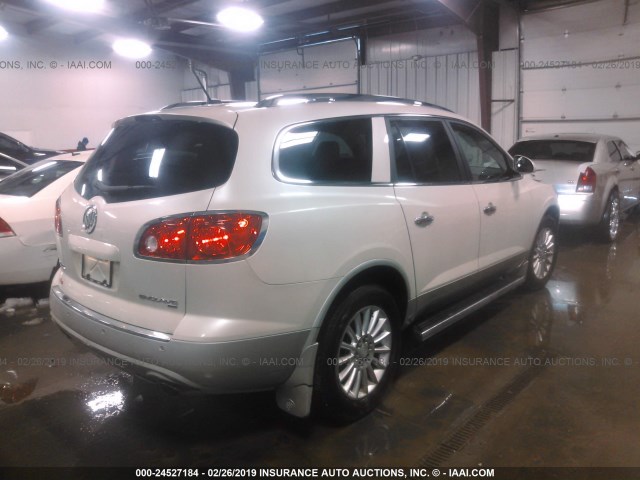 5GAKVCED4CJ216117 - 2012 BUICK ENCLAVE WHITE photo 4