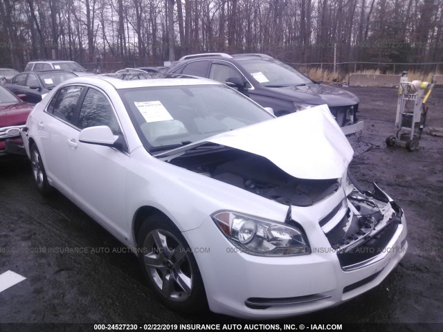 1G1ZH57BX9F240308 - 2009 CHEVROLET MALIBU 1LT WHITE photo 1