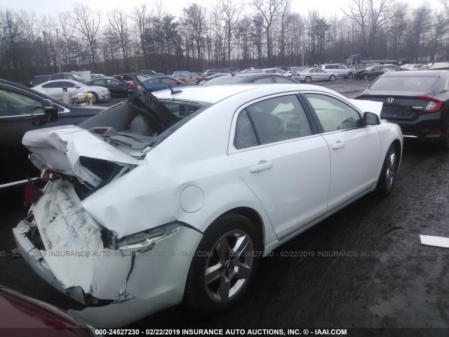 1G1ZH57BX9F240308 - 2009 CHEVROLET MALIBU 1LT WHITE photo 4