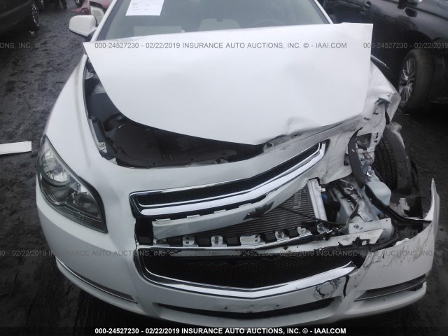 1G1ZH57BX9F240308 - 2009 CHEVROLET MALIBU 1LT WHITE photo 6