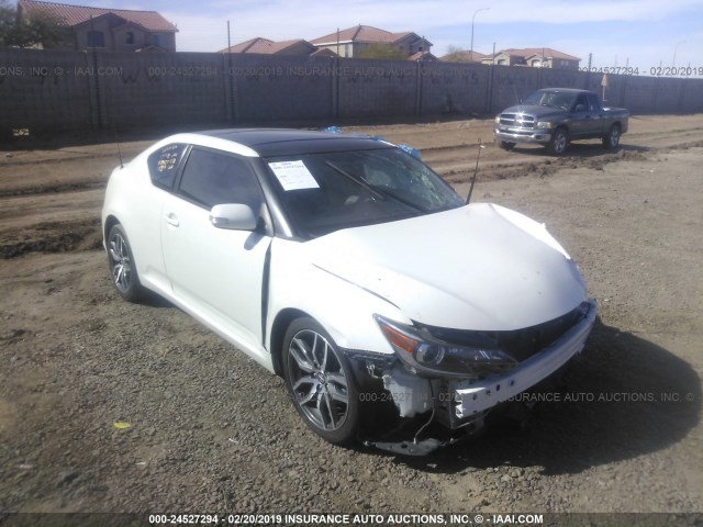 JTKJF5C77GJ017254 - 2016 TOYOTA SCION TC WHITE photo 1