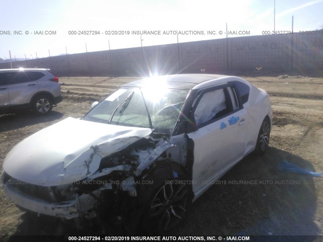 JTKJF5C77GJ017254 - 2016 TOYOTA SCION TC WHITE photo 2