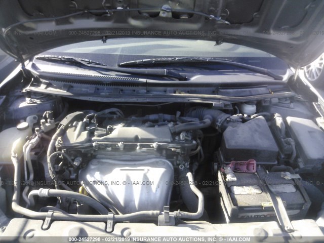 JTKJF5C74B3001154 - 2011 TOYOTA SCION TC ნაცრისფერი ფოტო 10