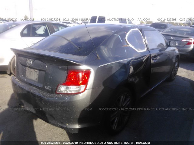 JTKJF5C74B3001154 - 2011 TOYOTA SCION TC ნაცრისფერი ფოტო 4