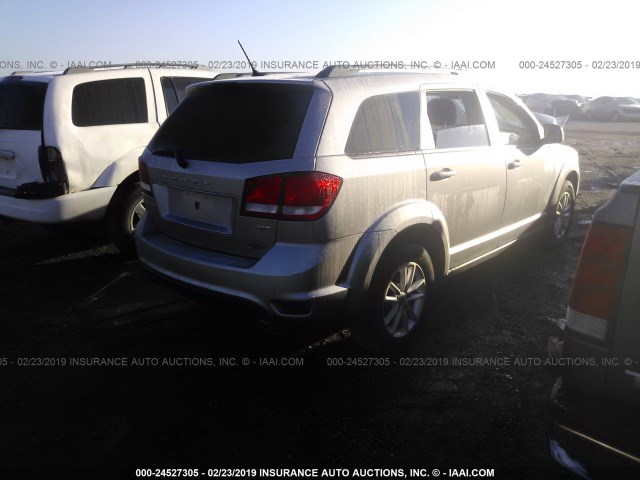 3C4PDDBG7HT618399 - 2017 DODGE JOURNEY SXT GRAY photo 4