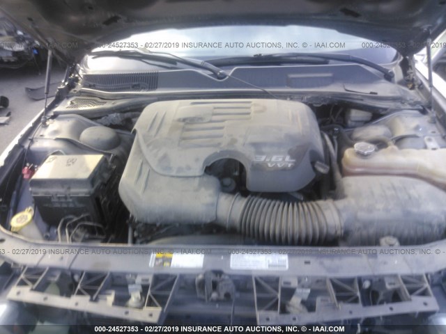 2C3CDYAG6DH704267 - 2013 DODGE CHALLENGER SXT GRAY photo 10