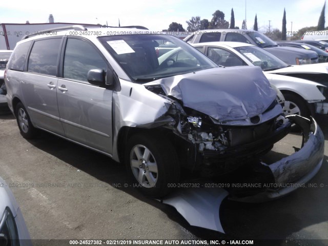 5TDZA23C96S504865 - 2006 TOYOTA SIENNA CE/LE SILVER photo 1