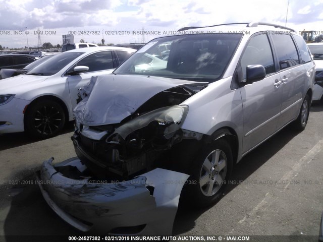 5TDZA23C96S504865 - 2006 TOYOTA SIENNA CE/LE SILVER photo 2