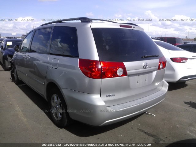 5TDZA23C96S504865 - 2006 TOYOTA SIENNA CE/LE SILVER photo 3