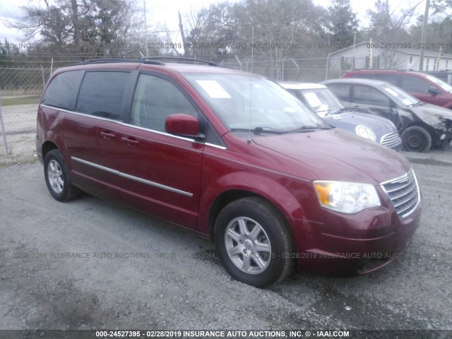 2A4RR5DX5AR128303 - 2010 CHRYSLER TOWN & COUNTRY TOURING RED photo 1