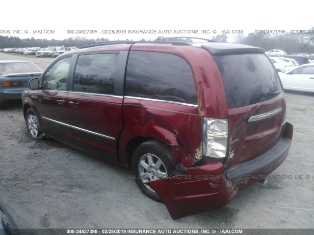 2A4RR5DX5AR128303 - 2010 CHRYSLER TOWN & COUNTRY TOURING RED photo 3