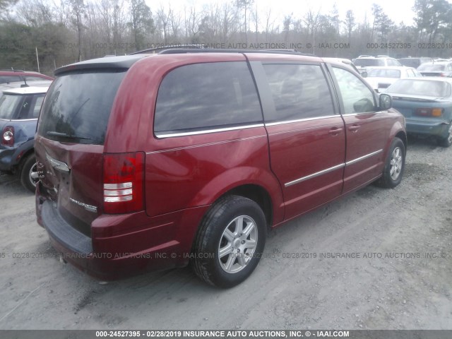 2A4RR5DX5AR128303 - 2010 CHRYSLER TOWN & COUNTRY TOURING RED photo 4