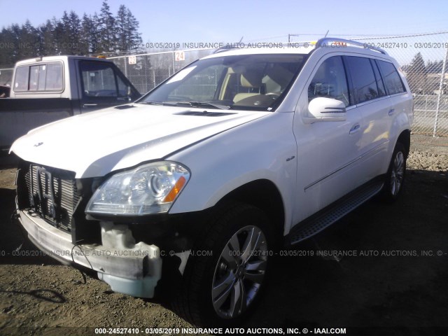 4JGBF2FE1BA711866 - 2011 MERCEDES-BENZ GL 350 BLUETEC WHITE photo 2