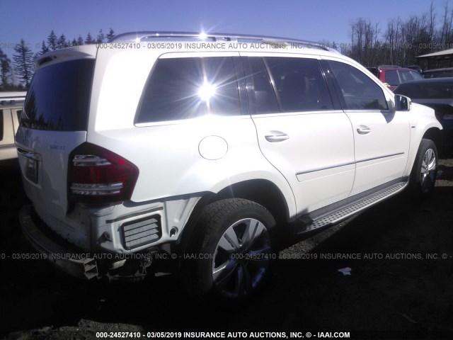 4JGBF2FE1BA711866 - 2011 MERCEDES-BENZ GL 350 BLUETEC WHITE photo 4