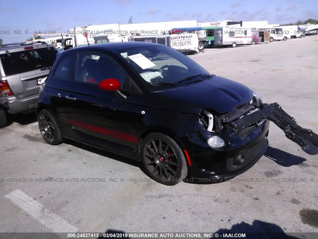 3C3CFFFH2FT509342 - 2015 FIAT 500 ABARTH BLACK photo 1