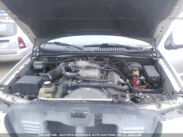 5LMEU68H54ZJ39963 - 2004 LINCOLN AVIATOR 银色 照片 10