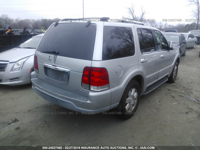 5LMEU68H54ZJ39963 - 2004 LINCOLN AVIATOR 银色 照片 4