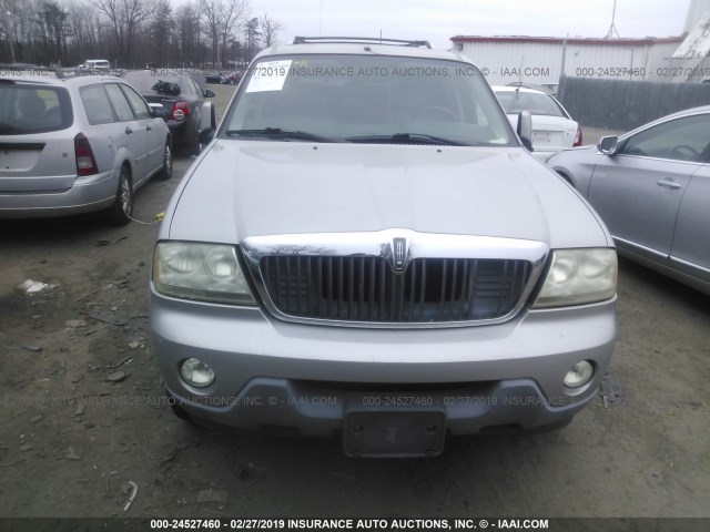 5LMEU68H54ZJ39963 - 2004 LINCOLN AVIATOR 银色 照片 6