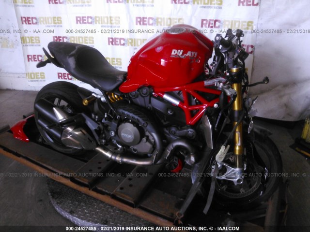 ZDM1RBSW8FB011031 - 2015 DUCATI MONSTER 1200 S RED photo 1