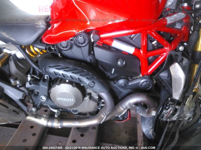 ZDM1RBSW8FB011031 - 2015 DUCATI MONSTER 1200 S RED photo 8