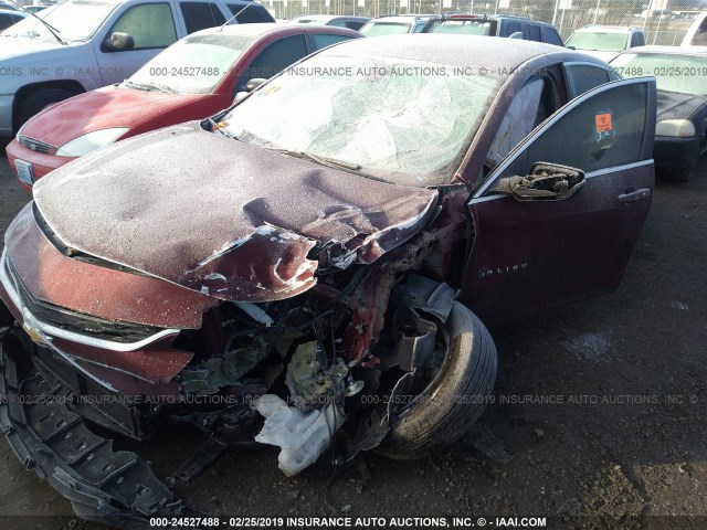 1G1ZB5STXGF254613 - 2016 CHEVROLET MALIBU LS MAROON photo 6