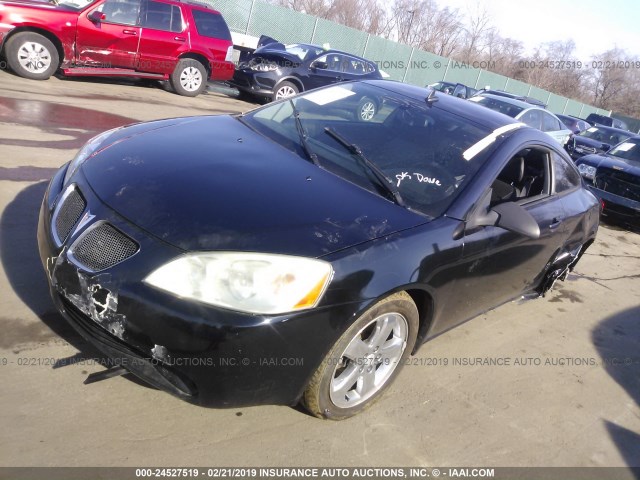 1G2ZH17N484140262 - 2008 PONTIAC G6 GT BLACK photo 2