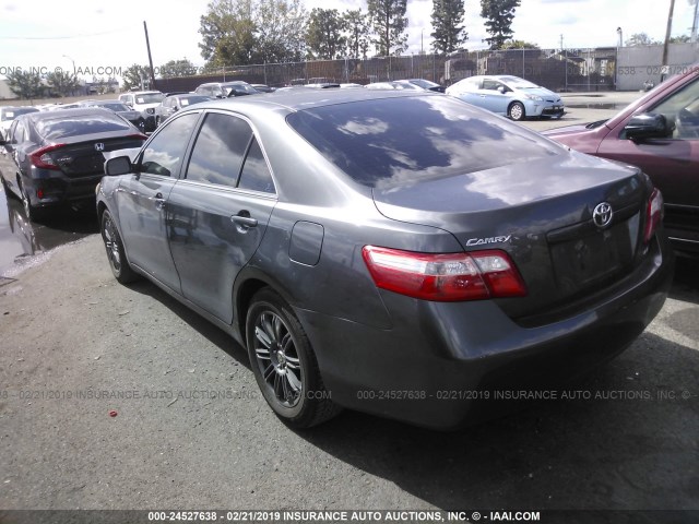 4T4BE46K89R136426 - 2009 TOYOTA CAMRY SE/LE/XLE GRAY photo 3
