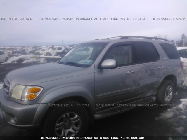 5TDBT48A03S160417 - 2003 TOYOTA SEQUOIA LIMITED GRAY photo 2