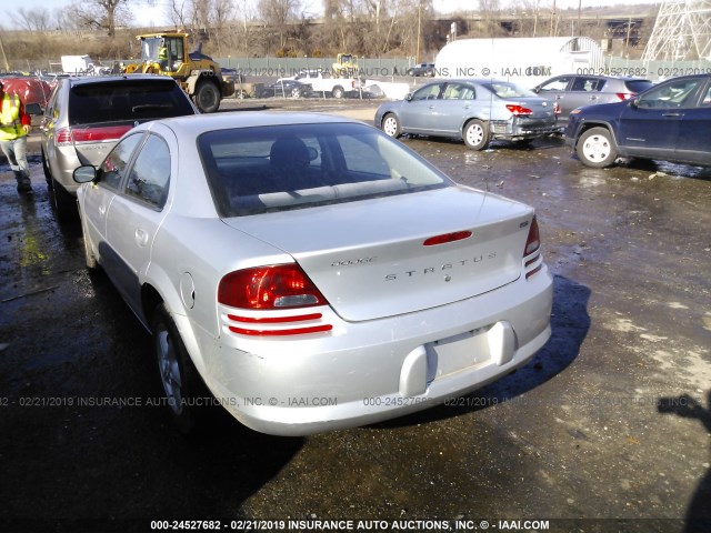 1B3EL46X14N308488 - 2004 DODGE STRATUS SXT SILVER photo 3