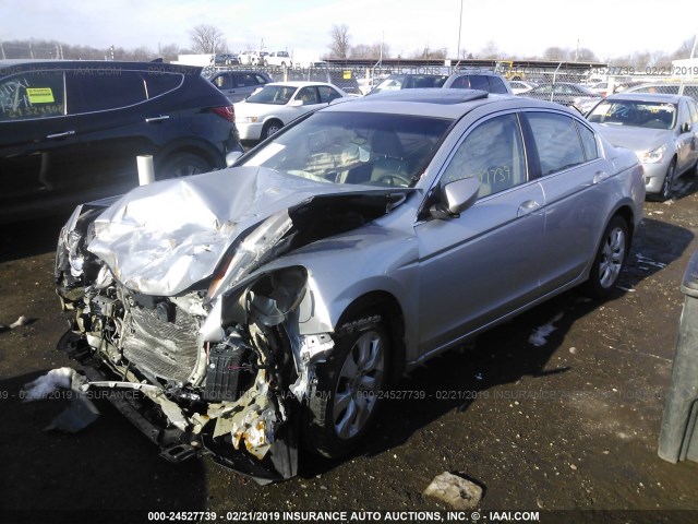 1HGCP26738A126398 - 2008 HONDA ACCORD EX SILVER photo 2