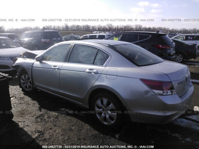 1HGCP26738A126398 - 2008 HONDA ACCORD EX SILVER photo 3