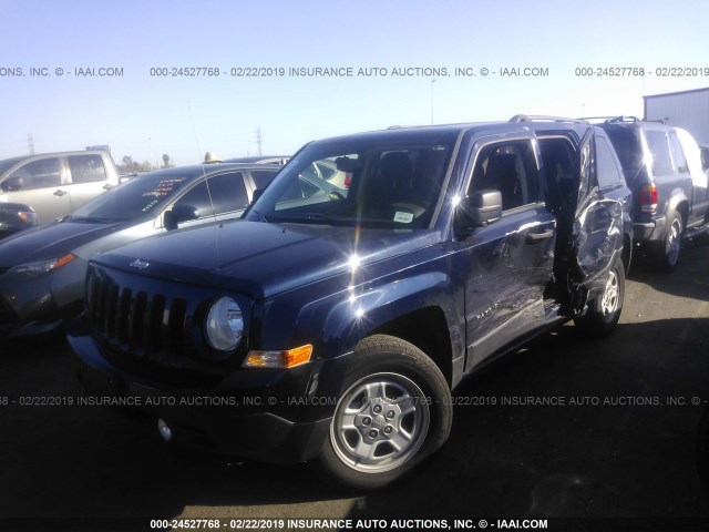 1C4NJPBB5FD139049 - 2015 JEEP PATRIOT SPORT Dark Blue photo 2