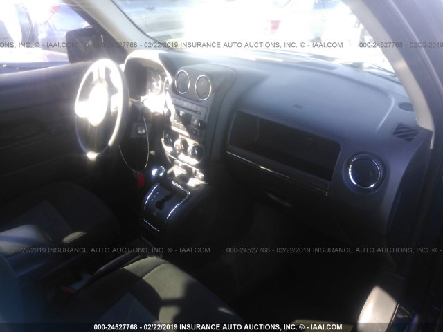 1C4NJPBB5FD139049 - 2015 JEEP PATRIOT SPORT Dark Blue photo 5