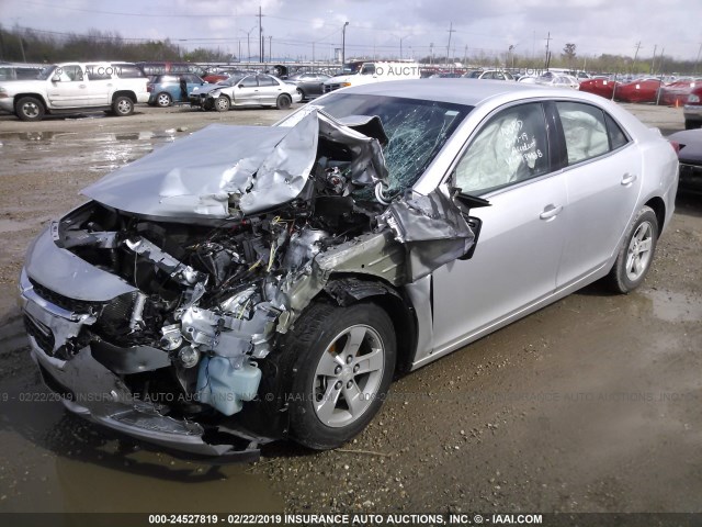 1G11C5SAXGU134928 - 2016 CHEVROLET MALIBU LIMITED LT SILVER photo 2