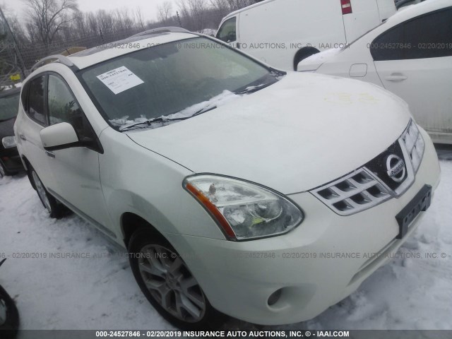 JN8AS5MV9BW309701 - 2011 NISSAN ROGUE S/SV/KROM WHITE photo 1